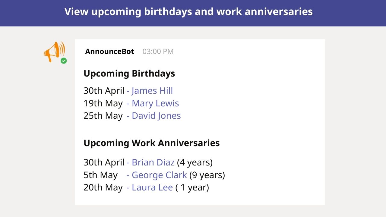 send early birthday wishes for weekend birthdays in Teams